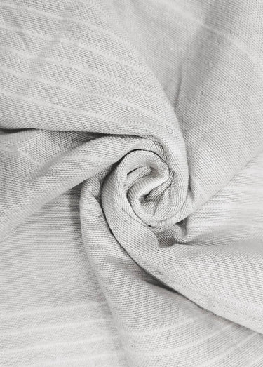 Jeté de canapé bachette coton, motif lignes Blanc