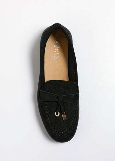 Mocassins confortables en suédine Noir