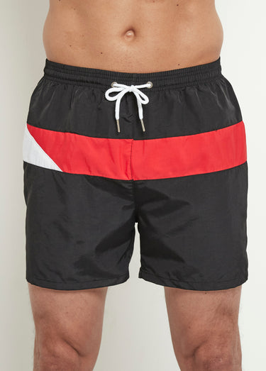 Caleçon de bain style sportif Noir
