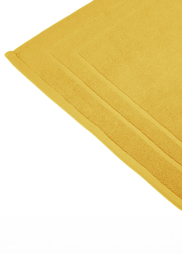 Tapis de bain épais pur coton, 50x70cm Ocre