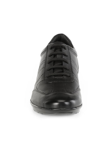 Derbys cuir tendance, semelle antidérapante Noir