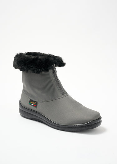 Boots zippées imperméables grande largeur Gris