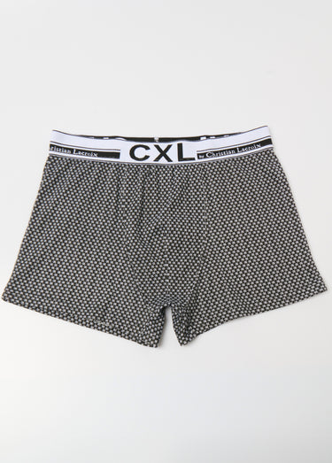 Boxer avec ceinture élastiquée, logo Imprimé noir