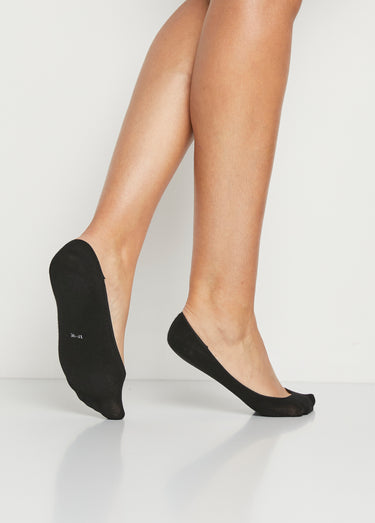 Socquettes invisibles + silicone talon Noir Lot3