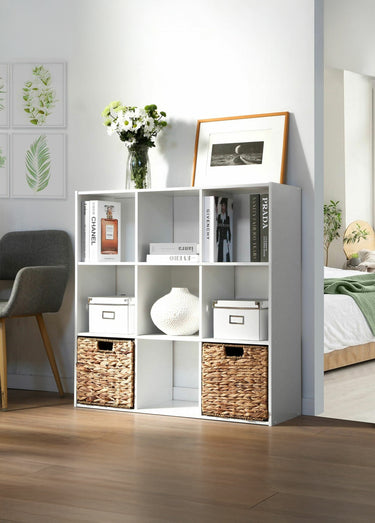 Etagère cube de rangement 9 cases 2B Blanc