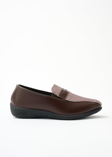 Mocassins largeur confort élastiques d'aisance Marron