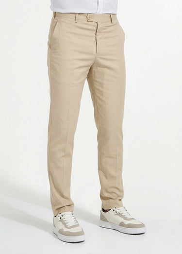 Pantalon de costume uni beige Beige
