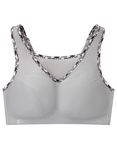 Brassière Sport anti-rebondissements Gris Argenté
