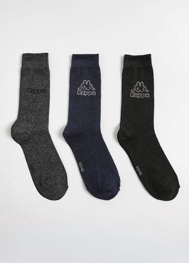 Chaussettes assorties coton majoritaire Gris