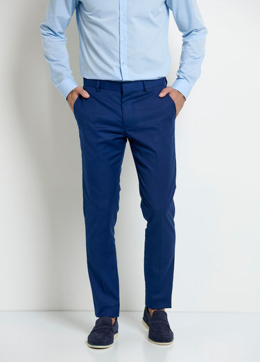 Pantalon de ville poches italiennes Bleu
