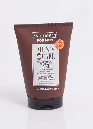Coffret visage 3 pièces pour homme Marron
