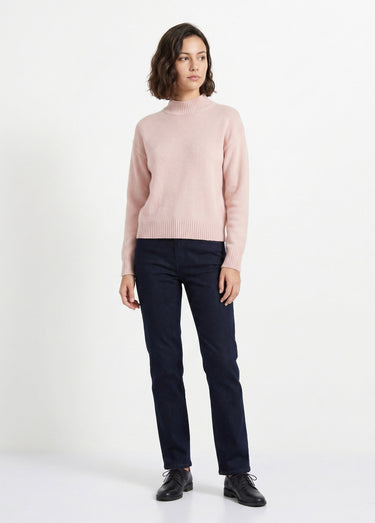 Pull chaud col montant avec laine et angora Azalee