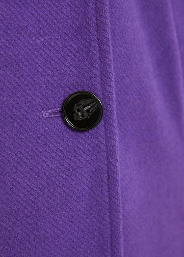 Manteau double boutonnage col tailleur Violet