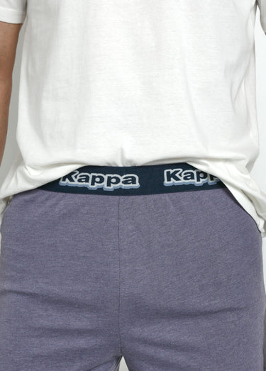 Pyjama manches courtes avec short Blanc/Gris