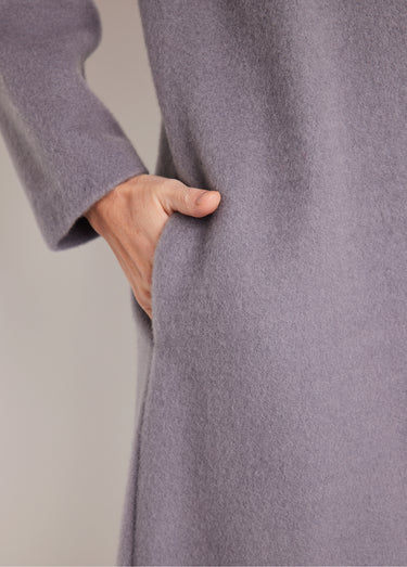 Peignoir zippé maille Courtelle® Gris Perle