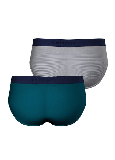 Slips assortis rayé et uni pour homme Mariniere/Bleu