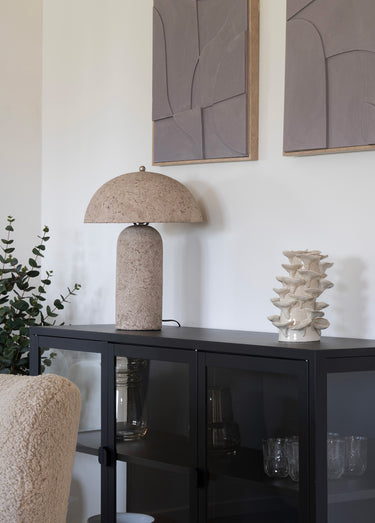 Lampe de table design, effet pierre Pierre