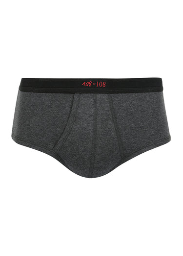 Slip pur coton homme Gris Anthracite