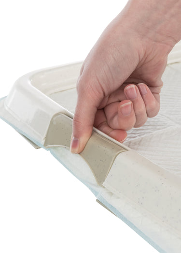 Bac toilettes pour chien NAPPY LOO Blanc