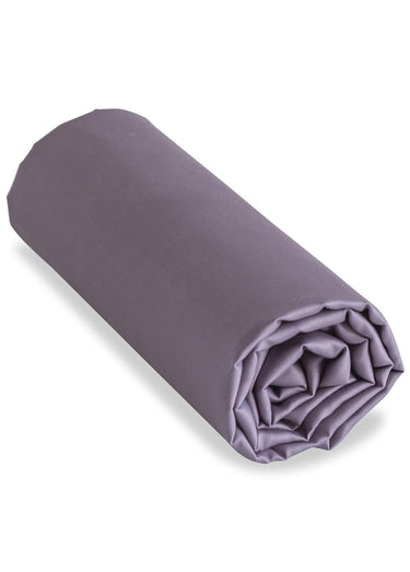 Drap housse satin de coton uni, Eclose Violet Parme
