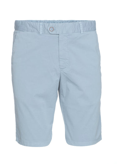 Bermuda chino en toile poches italiennes Bleu Tendre