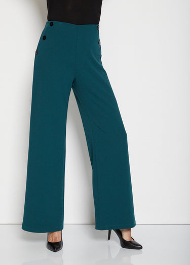 Pantalon large effet pont Vert