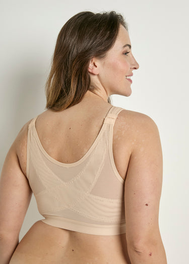 Soutien-gorge sans armatures ouvert devant Peau