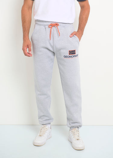 Pantalon de jogging lien contrasté Gris Melange