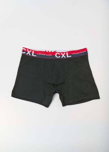 Boxer uni avec coton, ceinture logo Noir