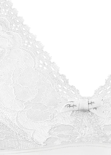 Soutien-gorge sans armatures Flower Elegance Blanc