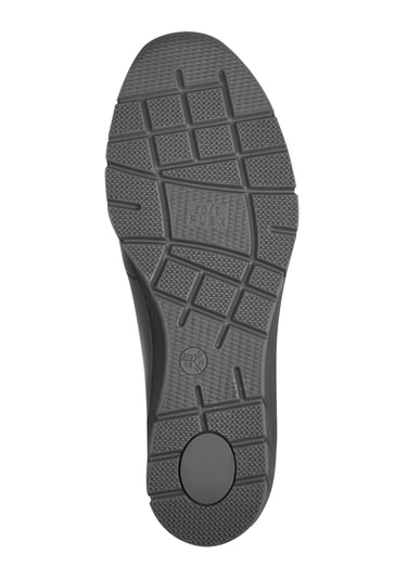 Mocassins vernis compensés Vernis Noir