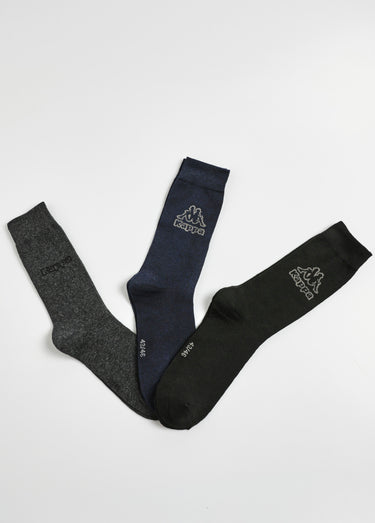 Chaussettes assorties coton majoritaire Gris
