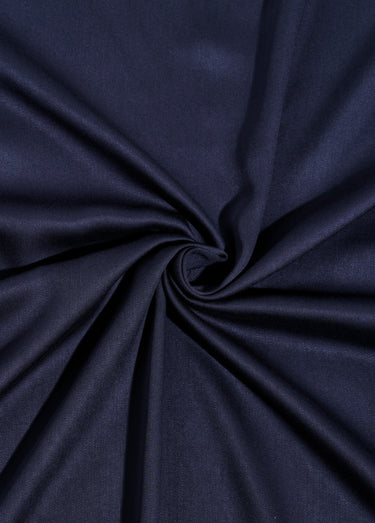 Coupon tissu habillement percale, 2M Marine