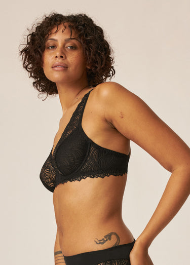 Soutien-gorge foulard avec armatures Noir