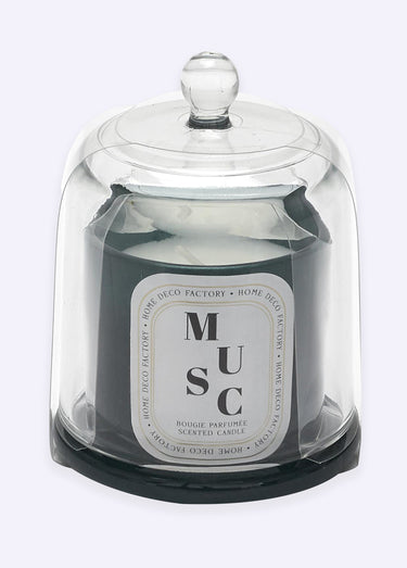 Bougie bijou surprise + cloche verre Blanc
