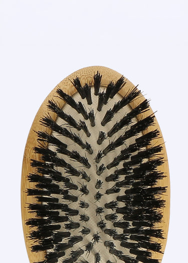 Brosse poils de sanglier, manche bambou Bois