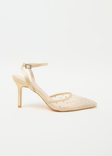 Escarpins chic résille strass Dore
