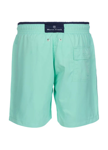 Short de bain uni, taille élastiquée Menthe