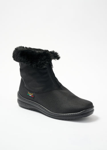 Boots zippées imperméables grande largeur Noir
