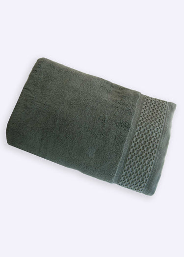 Ligne de linge de bain pur coton épais Olive