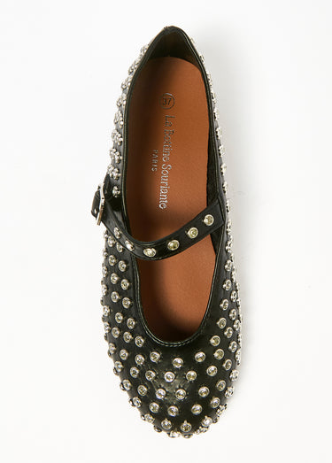 Babies avec clous strass fantaisie Noir