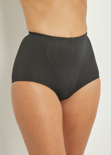 Culotte gaine sculptante, taille haute Noir