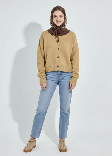 Cagoule maille léopard avec laine Leopard