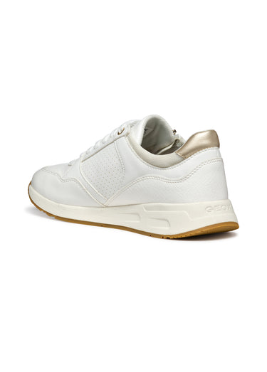 Baskets compensées lacets et zips Blanc