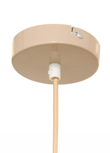 Suspension en métal coloré LITO Beige