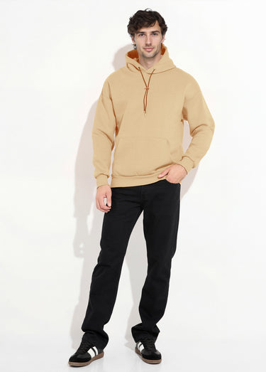 Sweat shirt à capuche et poche kangourou Camel
