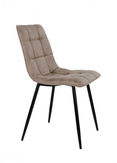 Chaises assise matelassée microfibre 1M Marron