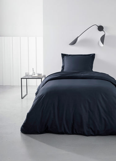 Drap-housse coton uni Navy