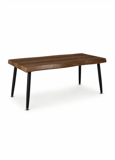 Table basse en bois, pieds compas FOREST Marron