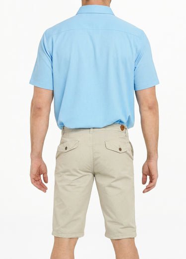 Bermuda pur coton, style chino Beige